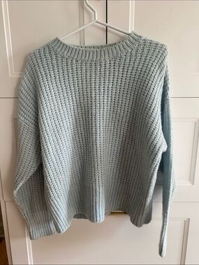 ARDENE Light Blue Crew Neck long sleeved Acrylic Mix  Knit Sweater Size XS-Small